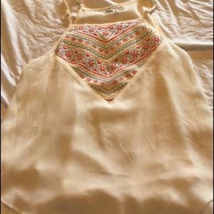 Embroidered tank